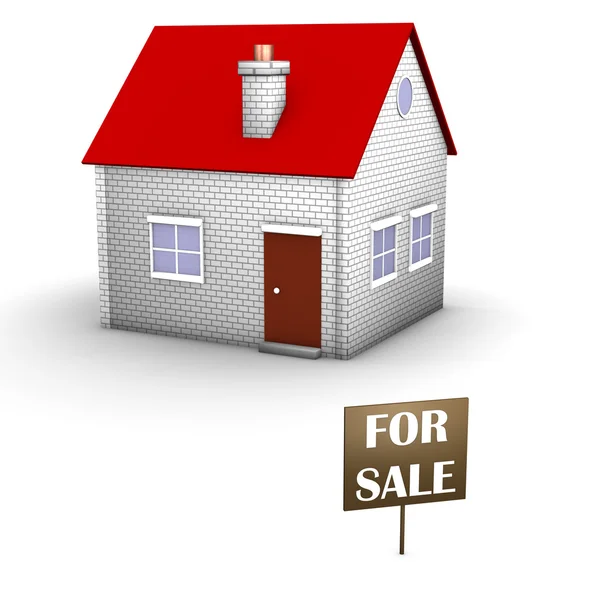 Dom na sprzedaż — Zdjęcie stockowe
