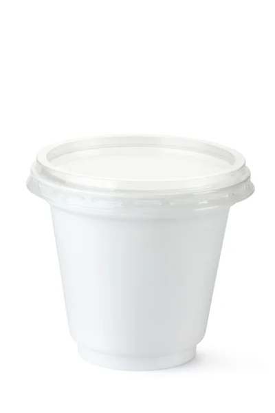 Plastic container voor zuivel voedingsmiddelen — Stockfoto