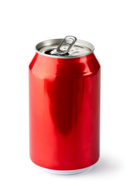 Opened drink can clipart