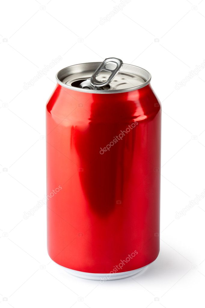 Opened drink can