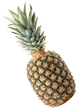 Beyaz üzerine izole edilmiş ananas