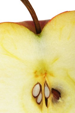 Texture cut an apple