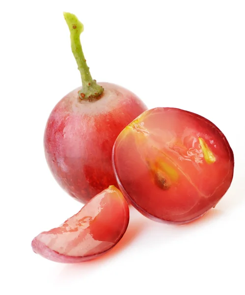 Rote Trauben isoliert — Stockfoto