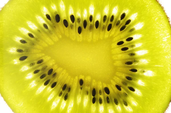 Struktura sekce kiwi ovoce — Stock fotografie