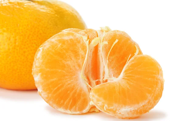 Segmentos y toda la mandarina — Foto de Stock