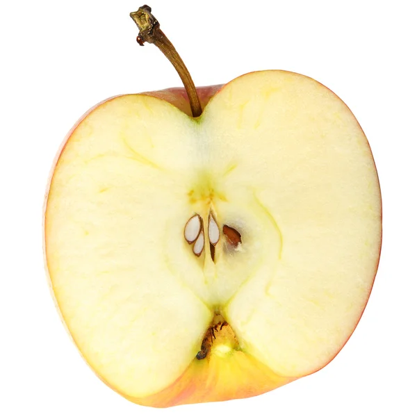 Der geschnittene Apfel — Stockfoto