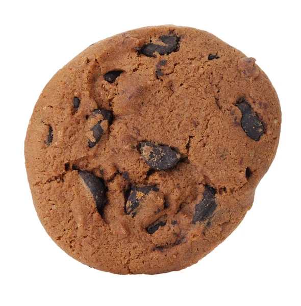 흰색 배경에 고립 된 초콜릿 칩 쿠키. — 스톡 사진