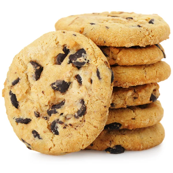 Μια στοίβα των σοκολατένιων cookies — Φωτογραφία Αρχείου
