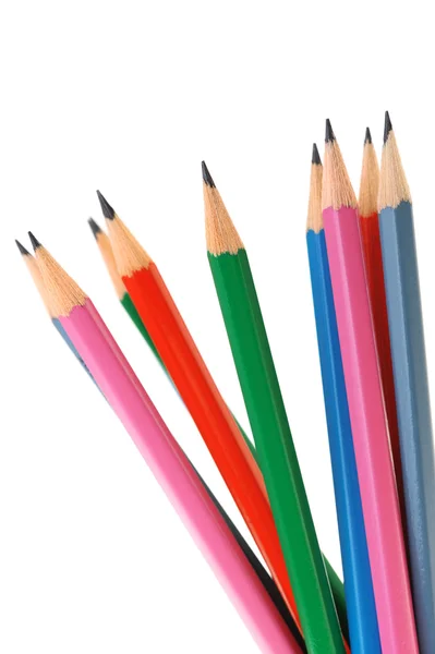 Ensemble de crayons de couleurs différentes — Photo