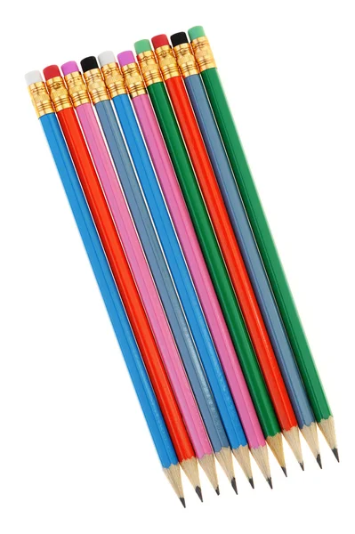Set potloden verschillende in kleur — Stockfoto