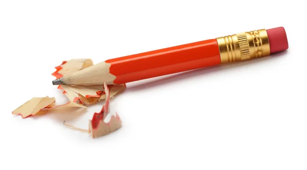 Pencil with a shaving — Stock Photo, Image