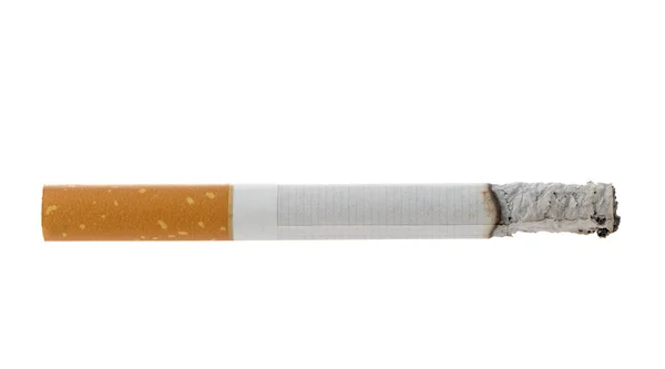 Brandende sigaret met as — Stockfoto