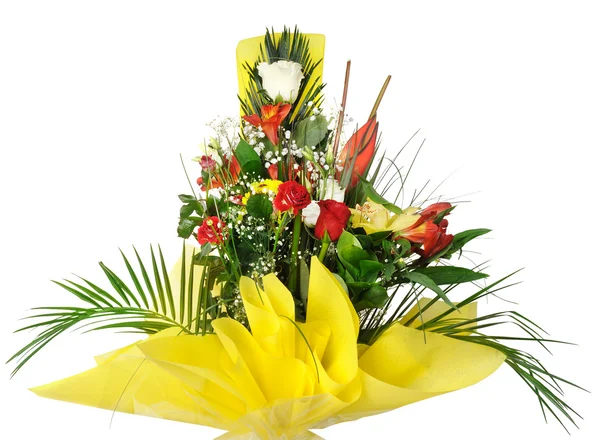 Celebratory bouquet of various flowers — Stock Photo, Image
