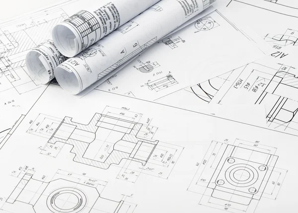 Plan industriella Detaljer — Stockfoto