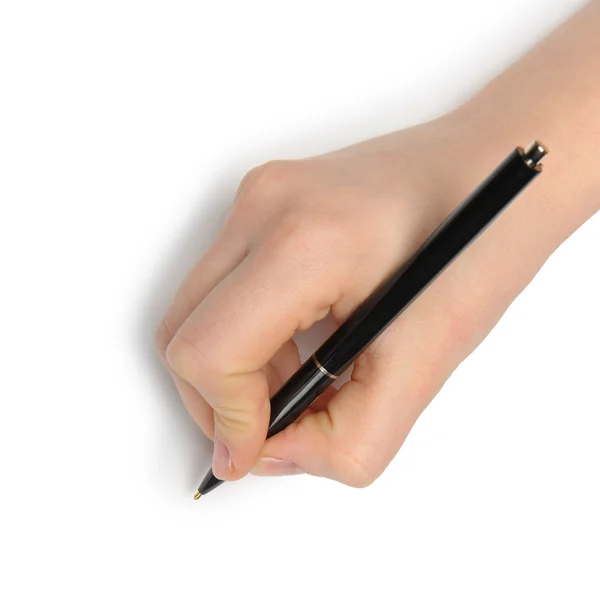 Main avec stylo — Photo