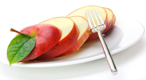 Apple sliced sections — Stock Photo, Image