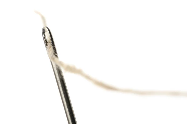 Needle and thread closeup — Stock Photo, Image