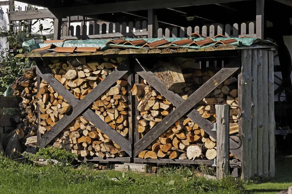 Lenha bem temperada, madeira de forno — Fotografia de Stock