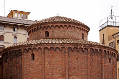 Mantova, piazza concordia rotonda di san lorenzo, Lombardiya, İtalya