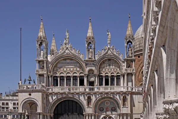 Basilica San Marco, front of Marks Church, Venice — Stock Photo, Image