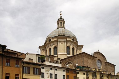 kubbe, basilica di sant andrea mantua, İtalya, Avrupa