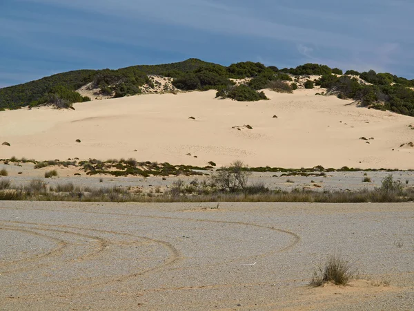Πισίνες, αμμόλοφος τοπίο στο το costa verde, Σαρδηνία — Φωτογραφία Αρχείου