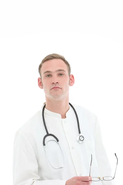 Arzt schaut ernst — Fotografia de Stock