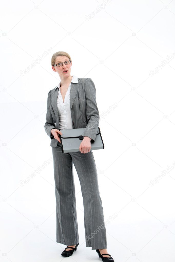 Authoritative confident businesswoman