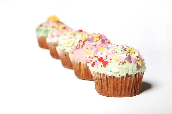 Muitos cupcakes seguidos — Fotografia de Stock