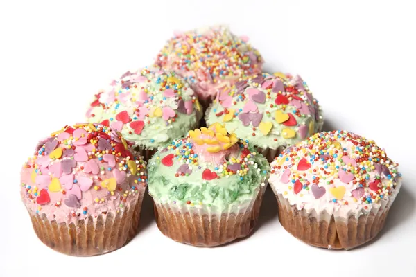 Sok cupcakes vagy kis sütemények — Stock Fotó