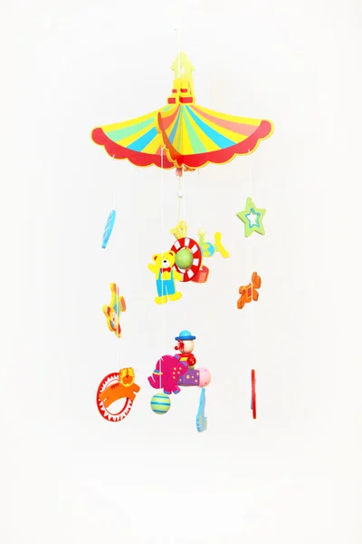 Kolorowe wiszące zabawki mobilnych — Zdjęcie stockowe