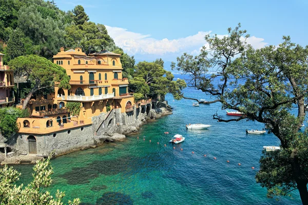 Mała Zatoka. Portofino, Włochy. — Zdjęcie stockowe
