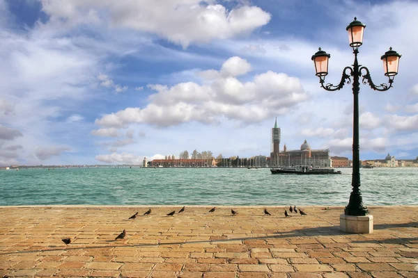 Weneckie panoramę. Venice, Włochy. — Zdjęcie stockowe