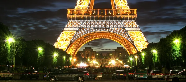 Fragment av Eiffeltornet. — Stockfoto