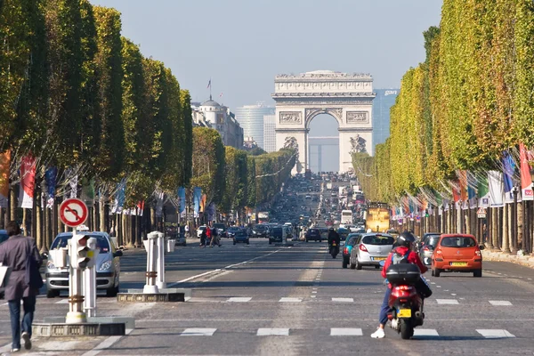 Champs elysees i paris, Frankrike. — Stockfoto
