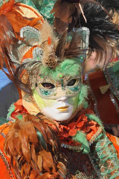 Traditionella venetianska karnevalen 2011. — Stockfoto