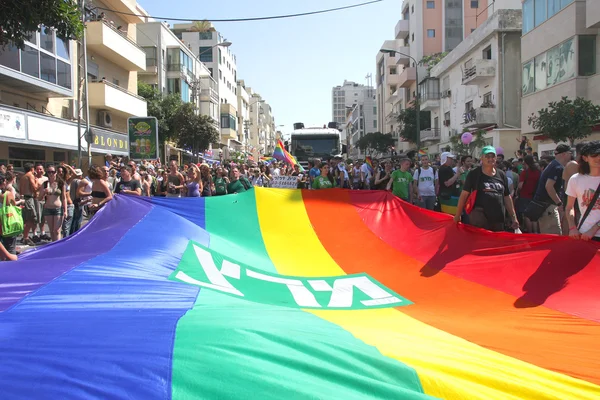 Gay pride-parade in tel-aviv. — Stockfoto