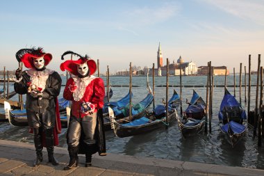 geleneksel Venedik Karnavalı 2011.