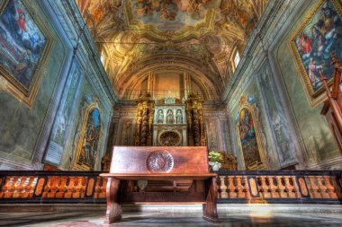 San Lorenzo cathedral interior. clipart