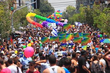 Gay Pride Parade in Tel Aviv, Israel. clipart