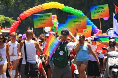 gay pride parade, tel aviv, İsrail.