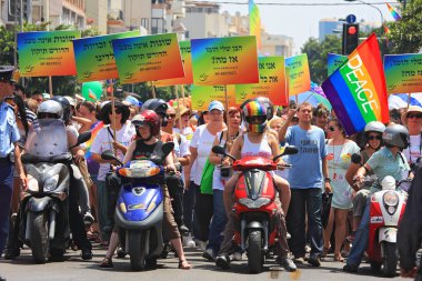 gay pride parade, tel aviv, İsrail.