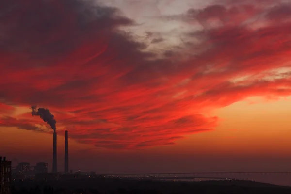 Stock image Sunset sky over Mediterranean sea.