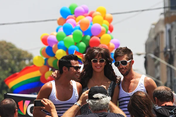 Gay pride-parade in tel aviv, Israël. — Stockfoto