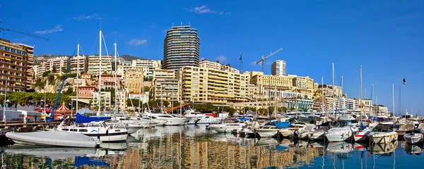 Panoramatický pohled na monte carlo. — Stock fotografie