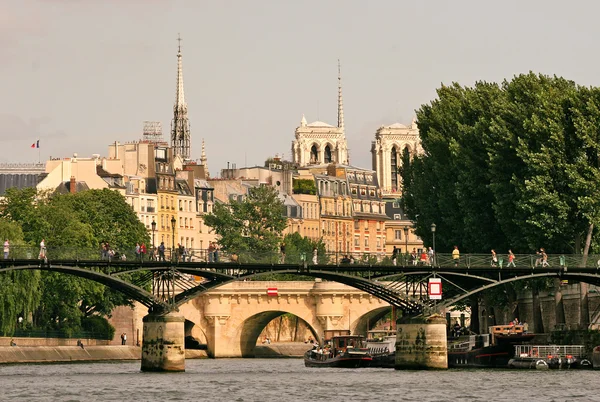 Paris cityscape seine Nehri'nin. — Stok fotoğraf