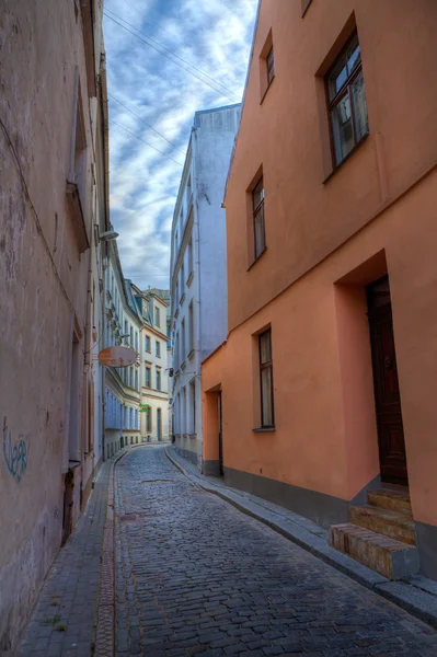 Rua velha de Riga . — Fotografia de Stock