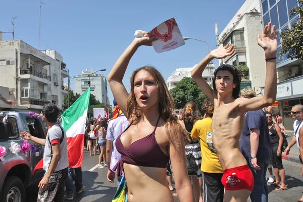 Annual Gay Pride Parade in Tel Aviv, Israel.