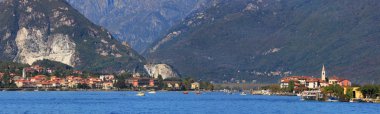 Lake Maggiore. Panorama. clipart
