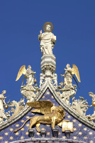 San marco 大教堂-片段。威尼斯意大利. — 图库照片